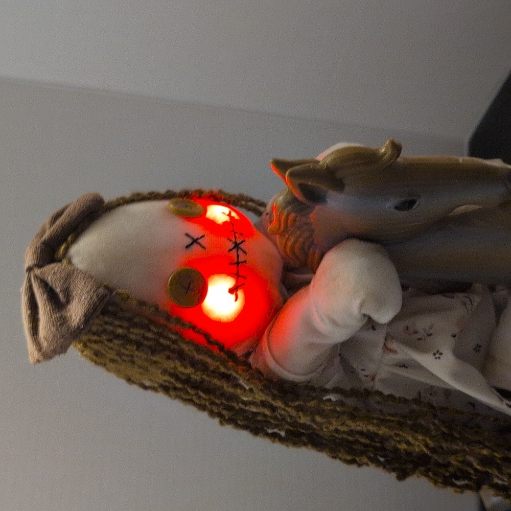 Scary Doll on Rocking Horse, Sings And Rocks Creepy, Ring Around The Rosie Song